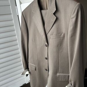 Elegant made in Italy Brown Tan Men's Suit